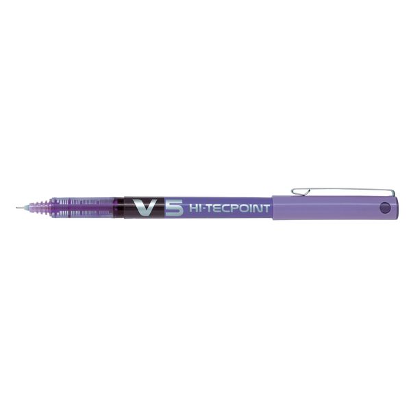 Pilot V5 Liquid Ink Rollerball 0.5 mm Tip (Single Pen) - Violet