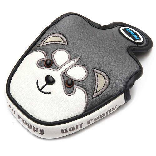 SHABIER Golf Putter Headcover PU Leather Dustproof Lovely Husky Animal Head Cover For Putter