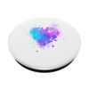 Color blob heart with many colors PopSockets Swappable PopGrip