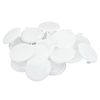 ITROLLE 20PCS 35mm Plastic Concealed Hinge Hole Cover Plug Cap White