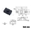 Gebildet 20Pcs Self-Lock Push Button Switch KAN-28 for Flashlight SMD Type ON-Off Mini Switch (Flat Pin with Hole)