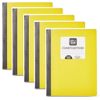 Composition Notebook COLLEGE Ruled 100 Page Solid Color Hard Covers 5-Pk YELLOW