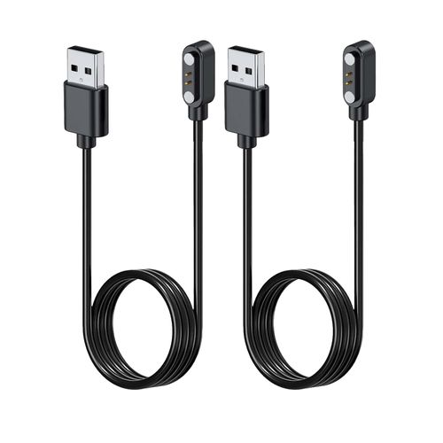 NOUKAJU [2pack] Charger for Jacoosa L70 Smart Watch, Magnetic USB Charging Cable 1.96ft/60cm,Charger Cable Replacement for Jacoosa L70 SmartWatch(Black).