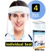 4X Pack Safety Full Face Shield Reusable Washable Protection Cover Face Mask