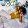 Sleep Innovations Dual Layer 4 Inch Memory Foam Mattress Topper, Queen Size, ...