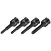 4pcs Bit Socket, 3/8 Inch Cross Screwdriver Bit for IMPACT Drive Socket Adapter Head PH1 PH2 PH3 PH4