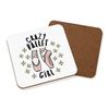 Crazy Ballet Girl Stars Coaster Drinks Mat