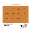 AK Interactive 3rd Gen Acrylic Light Brown 17ml