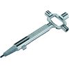 ABUS Bauschlüssel universal, silber, 30858