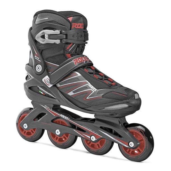 Roces Big ZYX Inline Skates, Black/Red, US 18