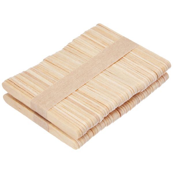 Silikomart Mini Wooden 100 Sticks for Ice-Cream Bars, Brown Wood