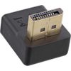 InLine® DisplayPort Adapter, DisplayPort Stecker/Buchse, nach Oben gewinkelt