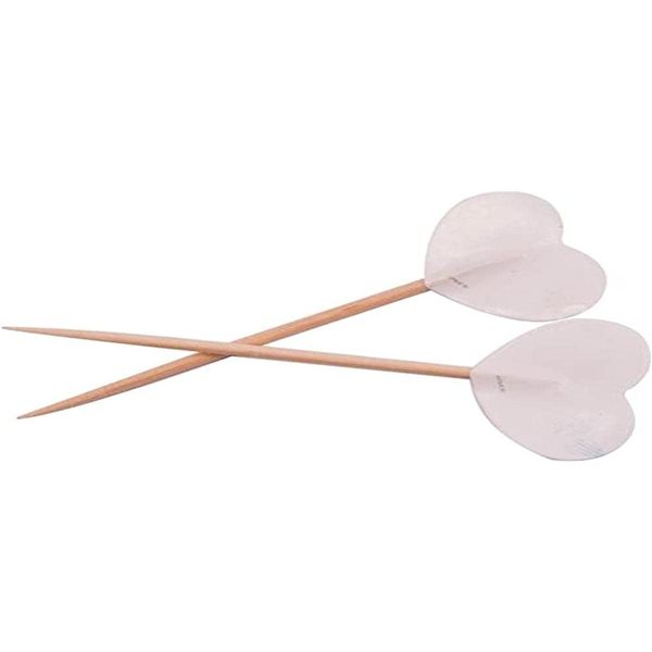 Folat 61561 White Party Pickers Hearts-50 Pieces