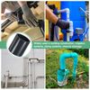M METERXITY 1-Pack PVC Pipe Coupling Adapter, 2" Straight Coupling Adapter Connector Schedule 80 UPVC Pipe Fitting Socket for Water Line [Grey]