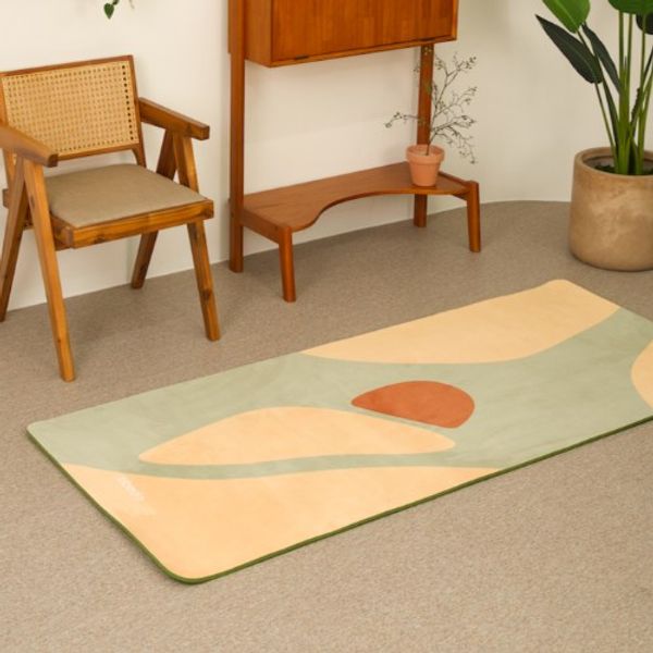 Yoga mat rug non-slippery TPE homet, avocado green