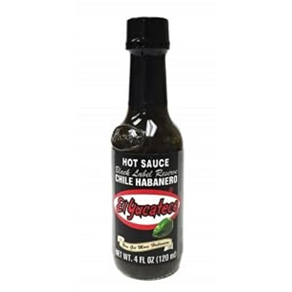 El Yucateco Black Label Reserve Hot Sauce, 4 Ounce