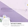 Minkissy 4pcs Cosmetic Spatula Plastic Facemask Stirring Stick Makeup Scoop Facial Beauty Spoon Eye Cream Massager Applicator for Mixing Sampling Transparent