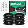 Front & Rear Copper Free Brake Pads compatible with Acura 2001-2002