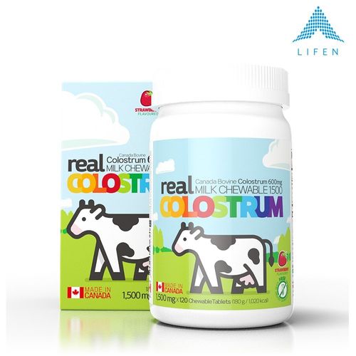 Children's Growth Immunity Adult Protein Supplement Canadian Natural Pasture Real Colostrum Chewable 1500mg*120tablets, 1, 120tablets without chemical excipients
