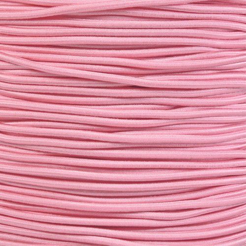 Paracord Planet 1/8-Inch Shock Cord for Replacements, Repairs, and Outdoors – Rose Pink (10 ft)