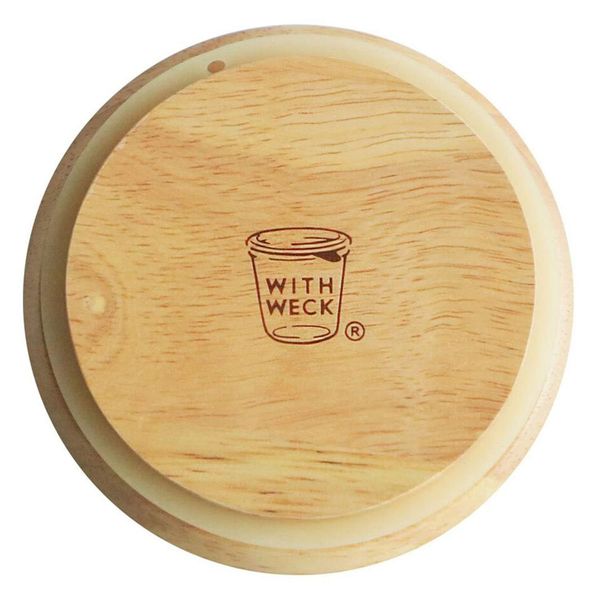WECK Wood Lid Flat Top Large Diameter 4.3 inches (11 cm)
