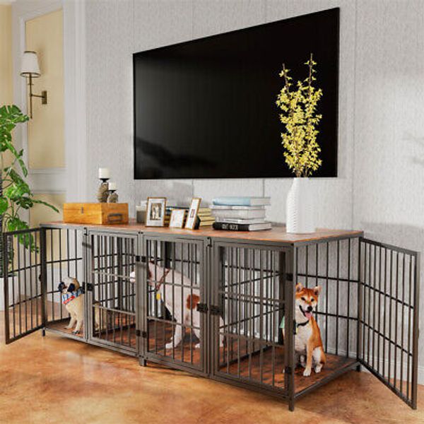 Furniture Style Dog Crate Large Indoor Aesthetic Dog Kennel Pet House Dog Cage