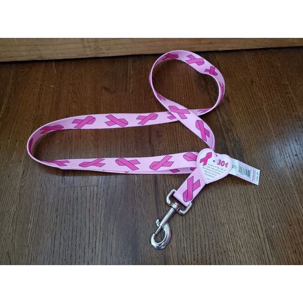 Coastal 4 Foot Komen Breast Cancer Dog Leash NEW