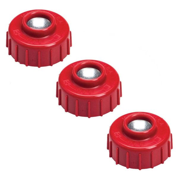 HASME Trimmer Bump Head Knobs Fits for Ryobi S430 SS26 DA97910A String Trimmers Models, 5/16"-18 Left Hand, 3-Pack