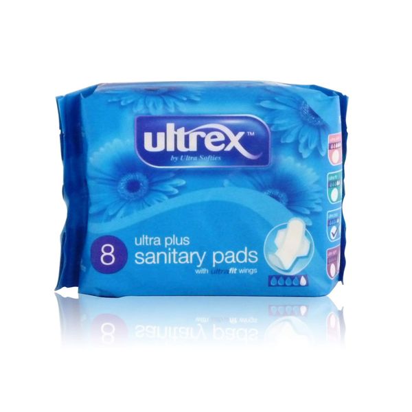 Ultrex Ultra Plus with Wings 8 Sanitary Pads  PLOF010806