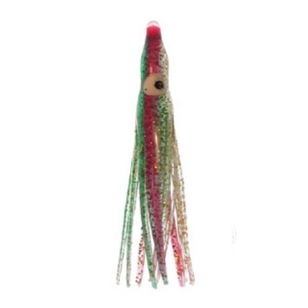 Silver Horde 10100190 Micro Squid (Octopus 1.5) (1¾”) 5/pkg. Mexican Flag