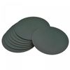 sourcing map 102mm(4.02") Round Coasters PU Cup Mat Pad for Tableware Dark Green 8pcs
