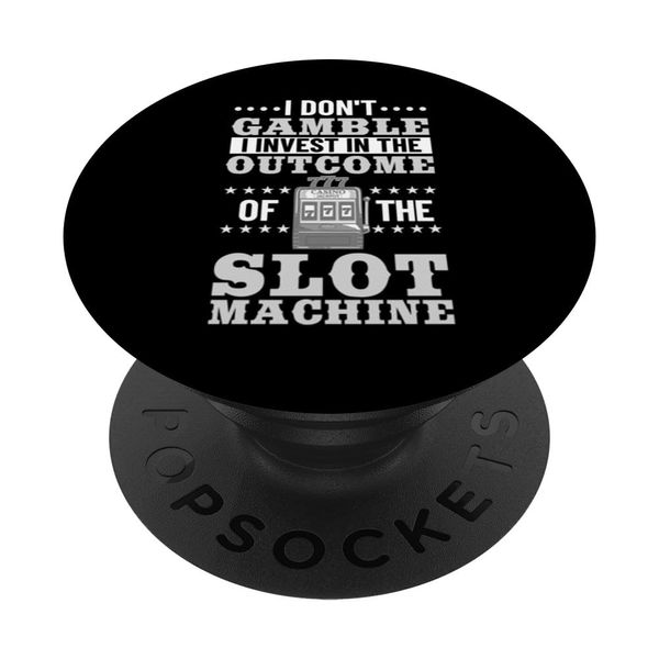 Slot Machine Funny Playing Casino Game PopSockets Adhesive PopGrip