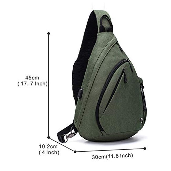 Women Men Crossbody Sling Backpack Chest Shoulder Bag Travelling Cycling  Hiking