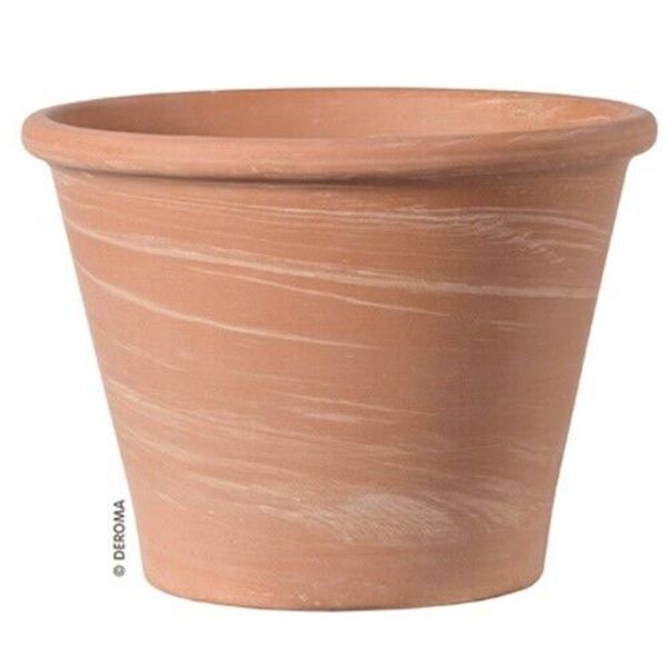 Duo Planter, Round, White Clay, 8-In. 10PK