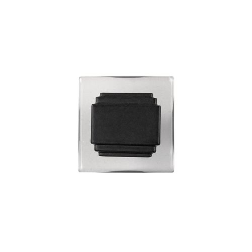 Belwith-Keeler B077497-MB Belleclaire Collection Knob 1-1/4 Inch Square Matte Black Finish