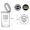 225 Black Vials - 19 DRAM Pop Top Bottle - Smell Proof Containers