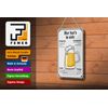 Tin Sign with Saying 12 x 18 cm Beer Magnesium Potassium Vitamins Decorative Sign