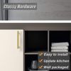 6 Pack Brushed Brass Kitchen Cabinets Drawers T-Bar Handles Pulls 3-3/4" C/C