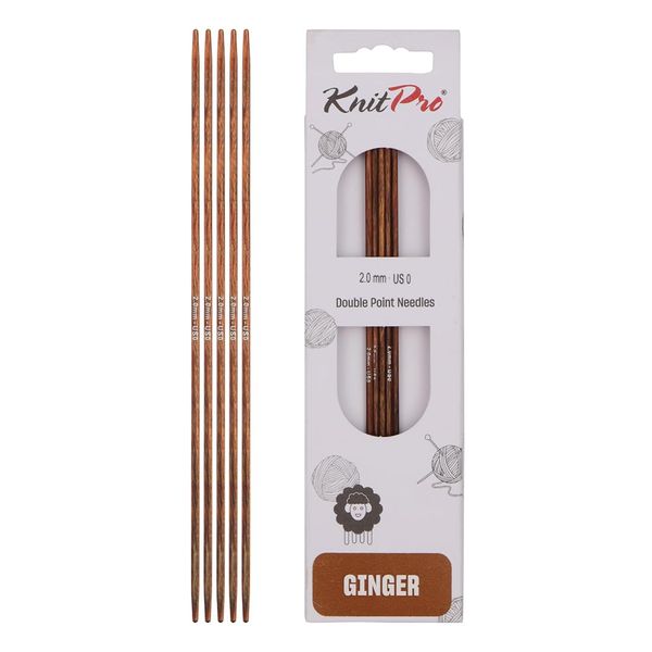 KnitPro Ginger Double Pointed Needles 5" (12.5cm) | 2.00mm