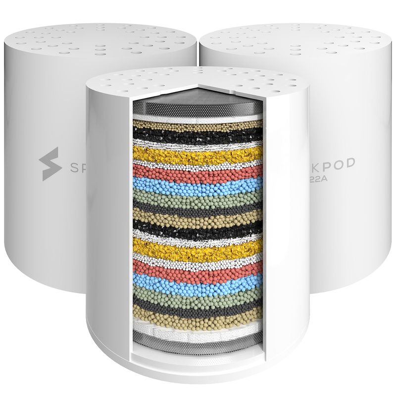 SparkPod High Output Shower Filter Cartridge- Suitable for People with ...
