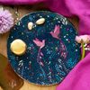 Sara Miller India Collection - Hummingbird Serving Plate - Deep Blue