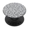Light Pastel Plain Grey Leopard Cheetah Animal Print PopSockets Adhesive PopGrip