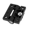 Sourcingmap 43mmx36mm 4 Countersunk Holes Adjustable Torque Position Control Hinge Black