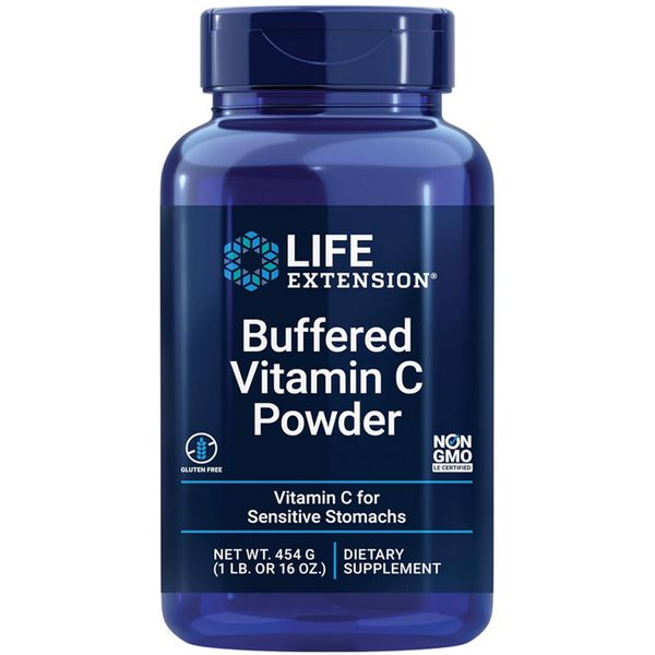BUFFERED VITAMIN C POWDER ASCORBIC ACID CALCIUM MAGNESIUM 16 oz  LIFE EXTENSION