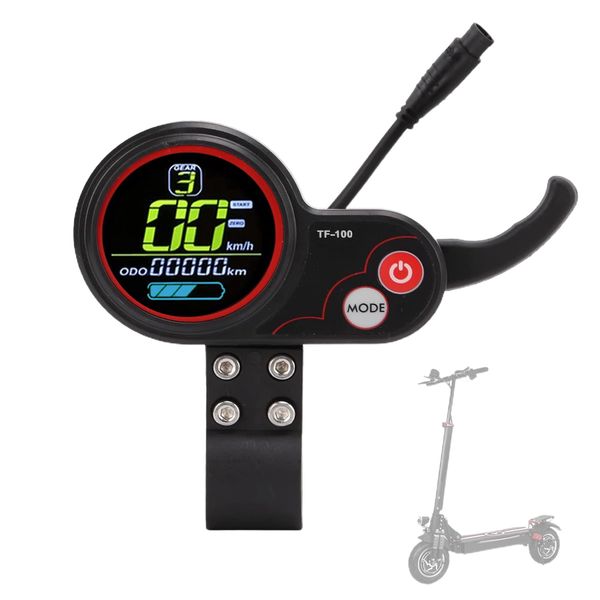 GAESHOW 48V TF‑100 Display 6 Pin Communication Instrument for KUGOO M4 Electric Scooter Controller, Electric Scooter Display Panel, Kugoo M4 Electric Scooter Controller (A)