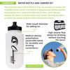 Champion Sports Plastic Water Bottle Set, Quart, Black