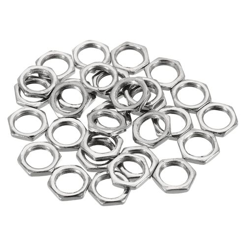 PATIKIL 30pcs M9 x 0.75 Steel Hex Nuts Metric Thread Zinc Plated Hardware Nut Screw Bolt Fastener 2.5mm Height