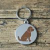 Sweet William Cockapoo/Labradoodle (Chocolate) Dog Tag/Keyring