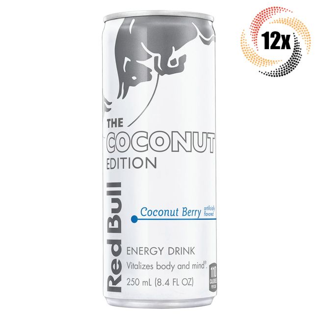 12x Cans Red Bull The Coconut Edition Coconut Berry Energy Drink | 8.4oz |