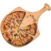 Bamboo Pizza Peel Paddle and Cutting Board with Handle (Extra Large Size)